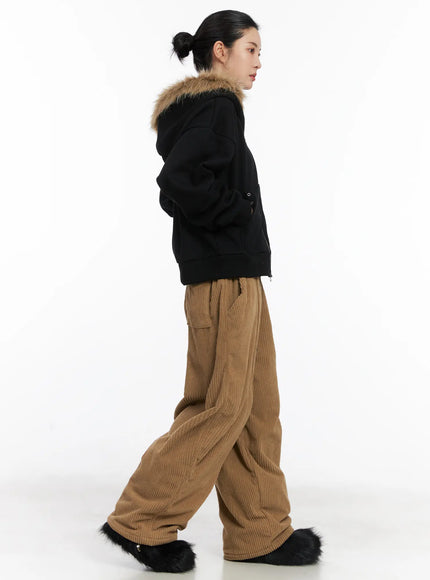 textured-fleece-baggy-pants-cd505