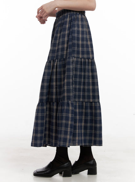 checkered-ruffle-maxi-skirt-od403