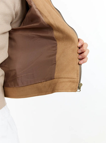 chic-suede-zip-up-jacket-cm505