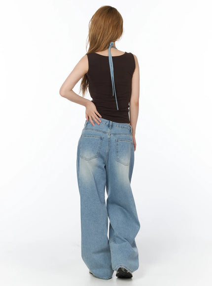 button-detail-layered-sleeveless-top-cy508