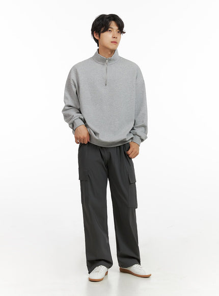 mens-cozy-zip-up-solid-sweatshirt-gray-ig409