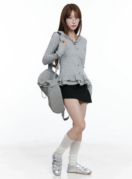 ruffle-polka-dot-hooded-cardigan-cs501