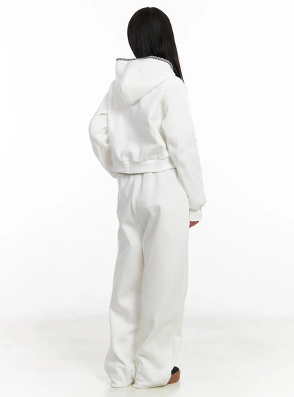 plaid-trim-sweatpants-cn527