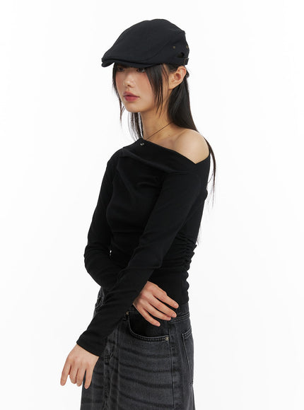 asymmetrical-ruched-top-cm413