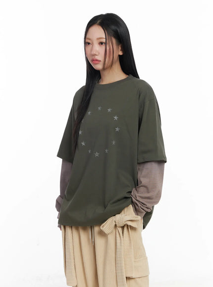 oversized-star-print-layered-long-sleeve-tee-cj514