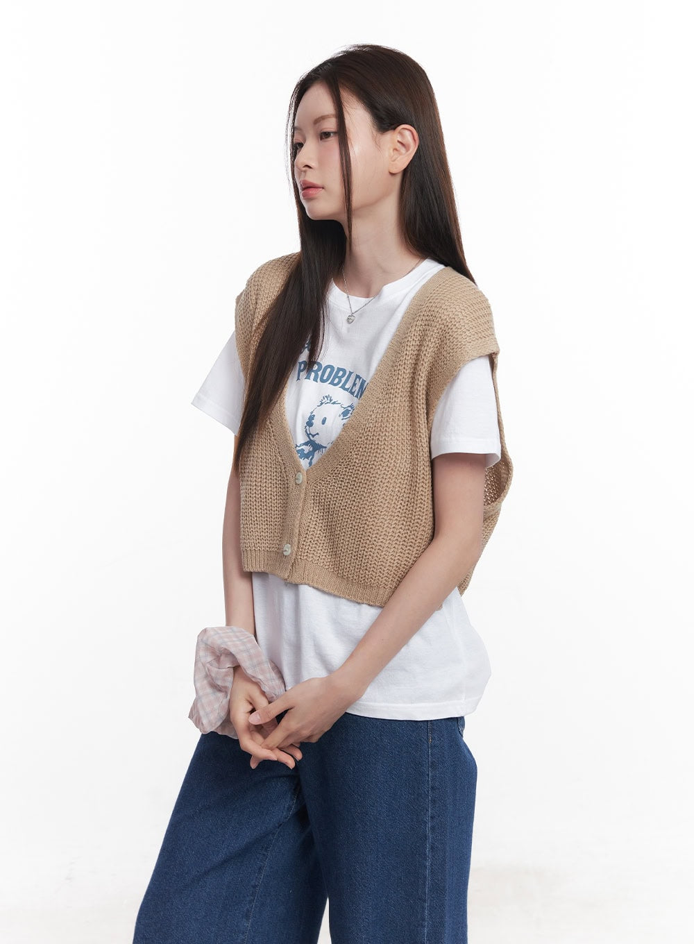 buttoned-knit-crop-vest-top-cy515