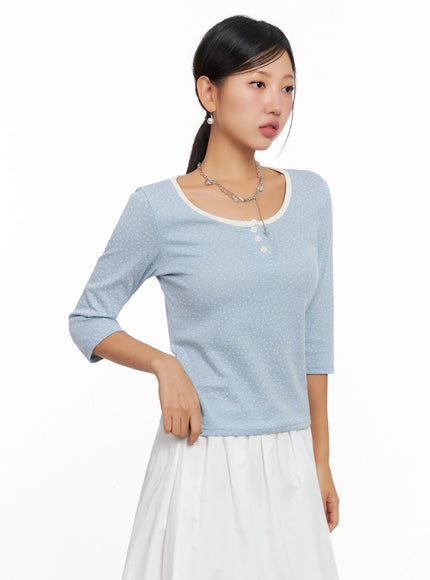 3-4-sleeve-round-neck-tee-ig527