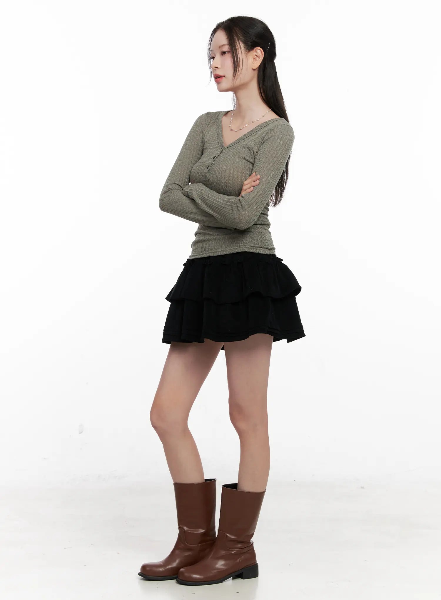 ribbed-button-v-neck-long-sleeve-co530