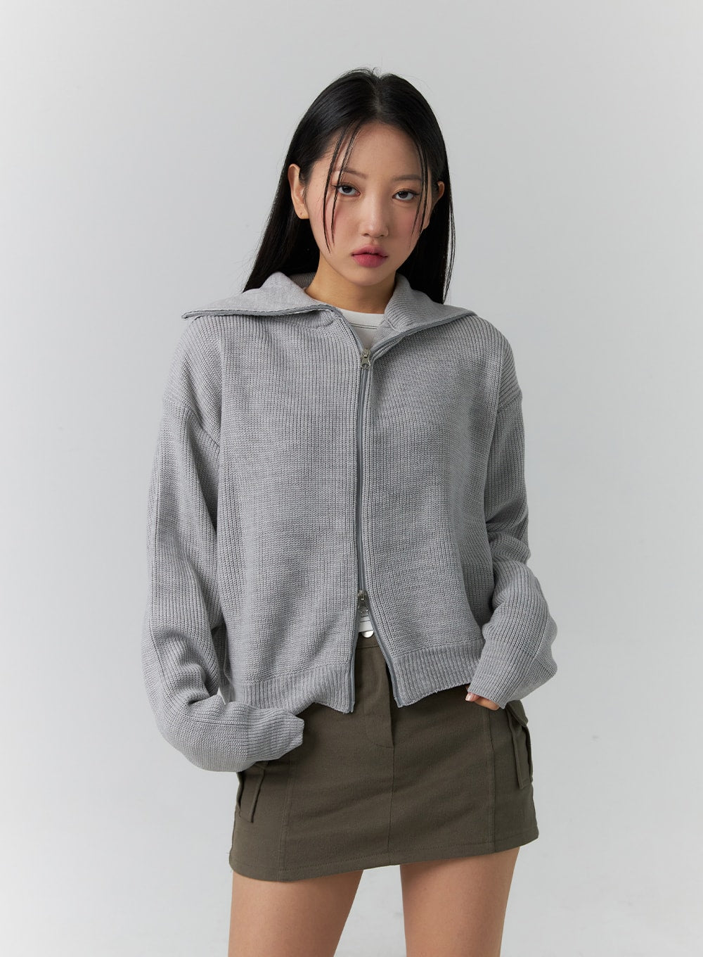 basic-two-way-zip-up-knit-sweater-cd304