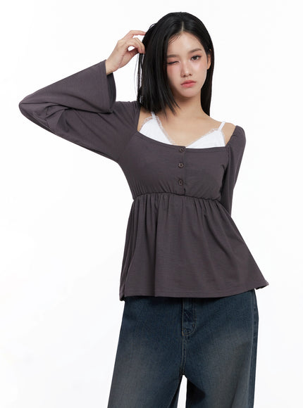 shirred-flowy-buttoned-long-sleeve-is525