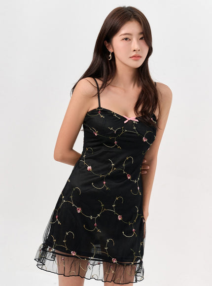 ribbon-frill-mini-dress-io310