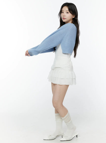 bow-waist-tiered-mini-skirt-iy511