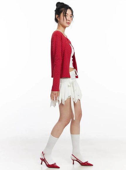 asymmetrical-ruched-flared-mini-skirt-cj522