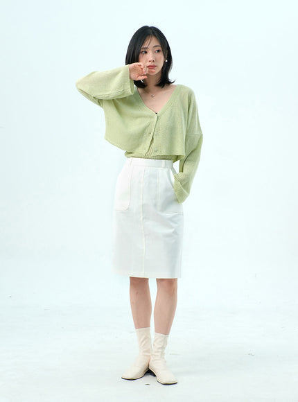 網布上衣和開衫套裝 OY317