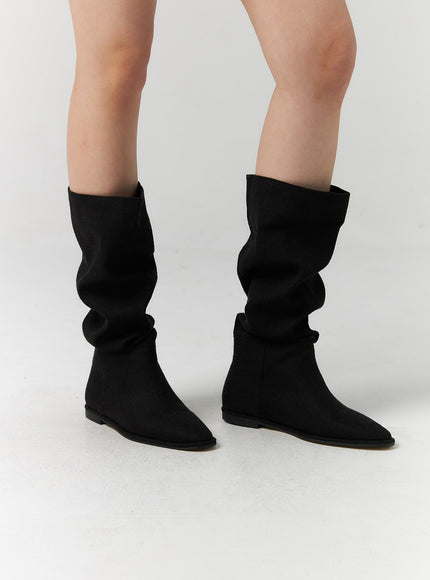 shirred-faux-leather-boots-cs314