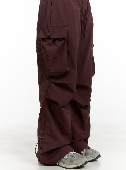 pintuck-nylon-cargo-pants-cg423