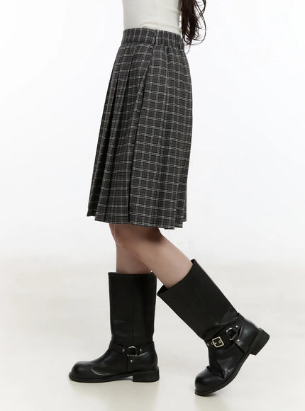 plaid-a-line-midi-skirt-cm510