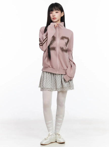 plaid-ruffle-mini-skirt-cf518