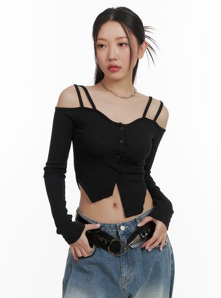 cold-shoulder-button-ribbed-crop-top-ca416