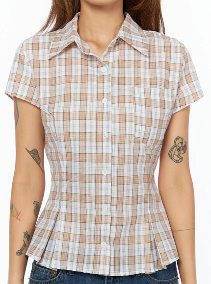 slim-fit-plaid-blouse-cu517