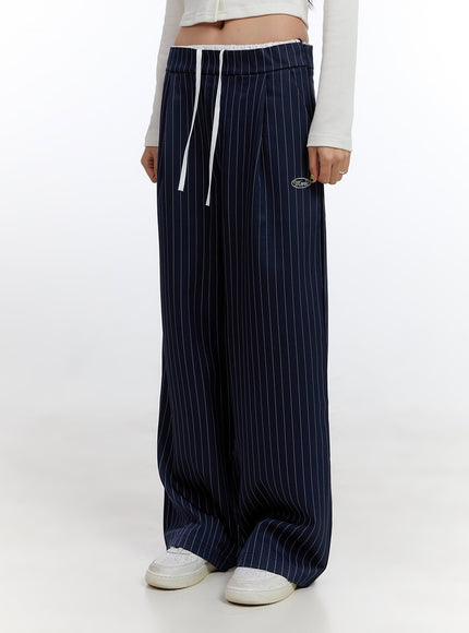 string-stripe-wide-fit-pants-co431