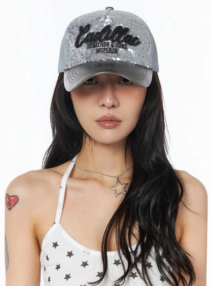 sequin-lettering-baseball-cap-iu509