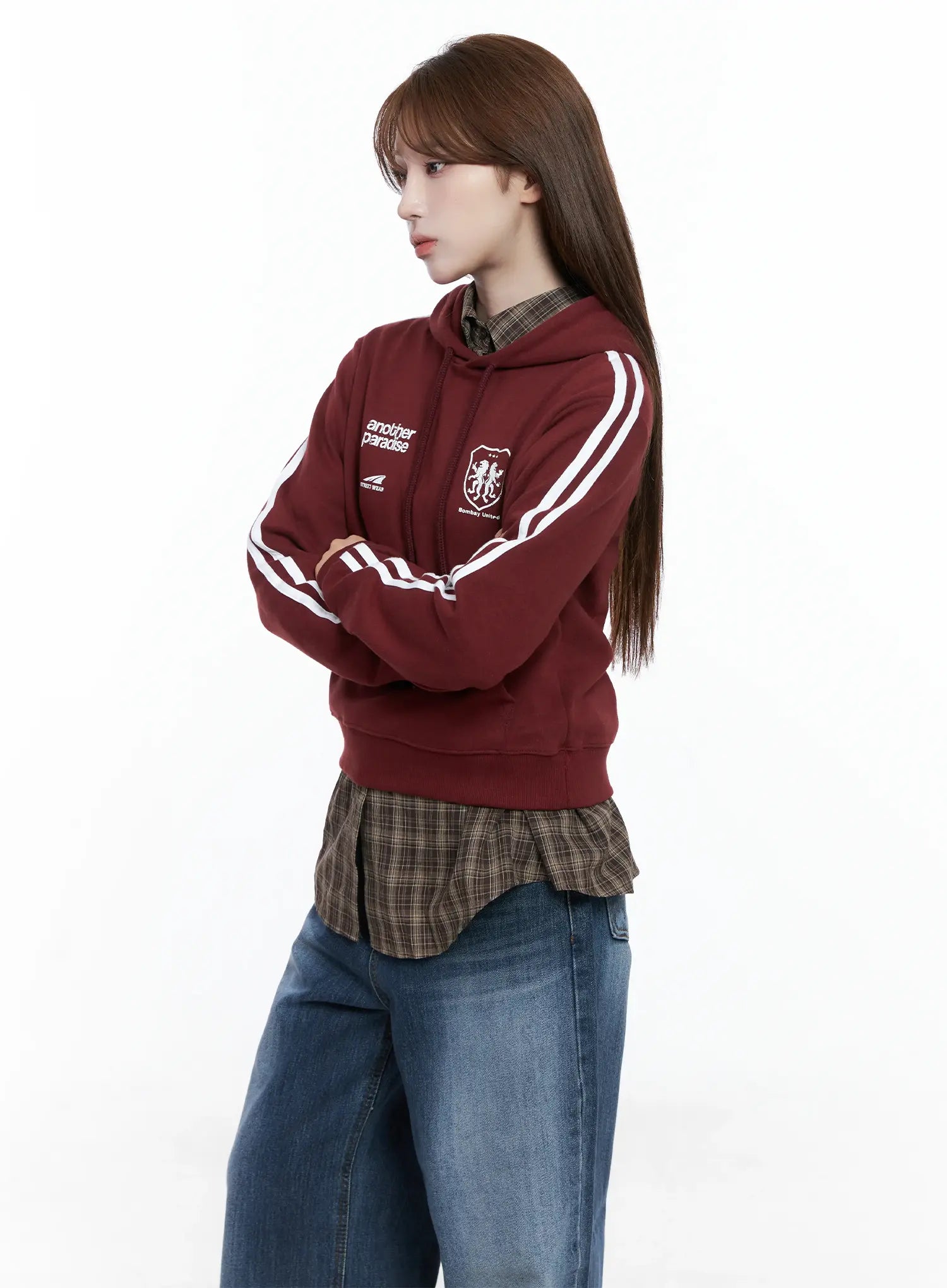 striped-sleeve-crop-hoodie-cs501