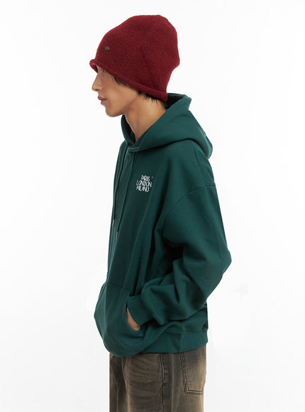 mens-cotton-hooded-sweatshirt-dark-green-io402