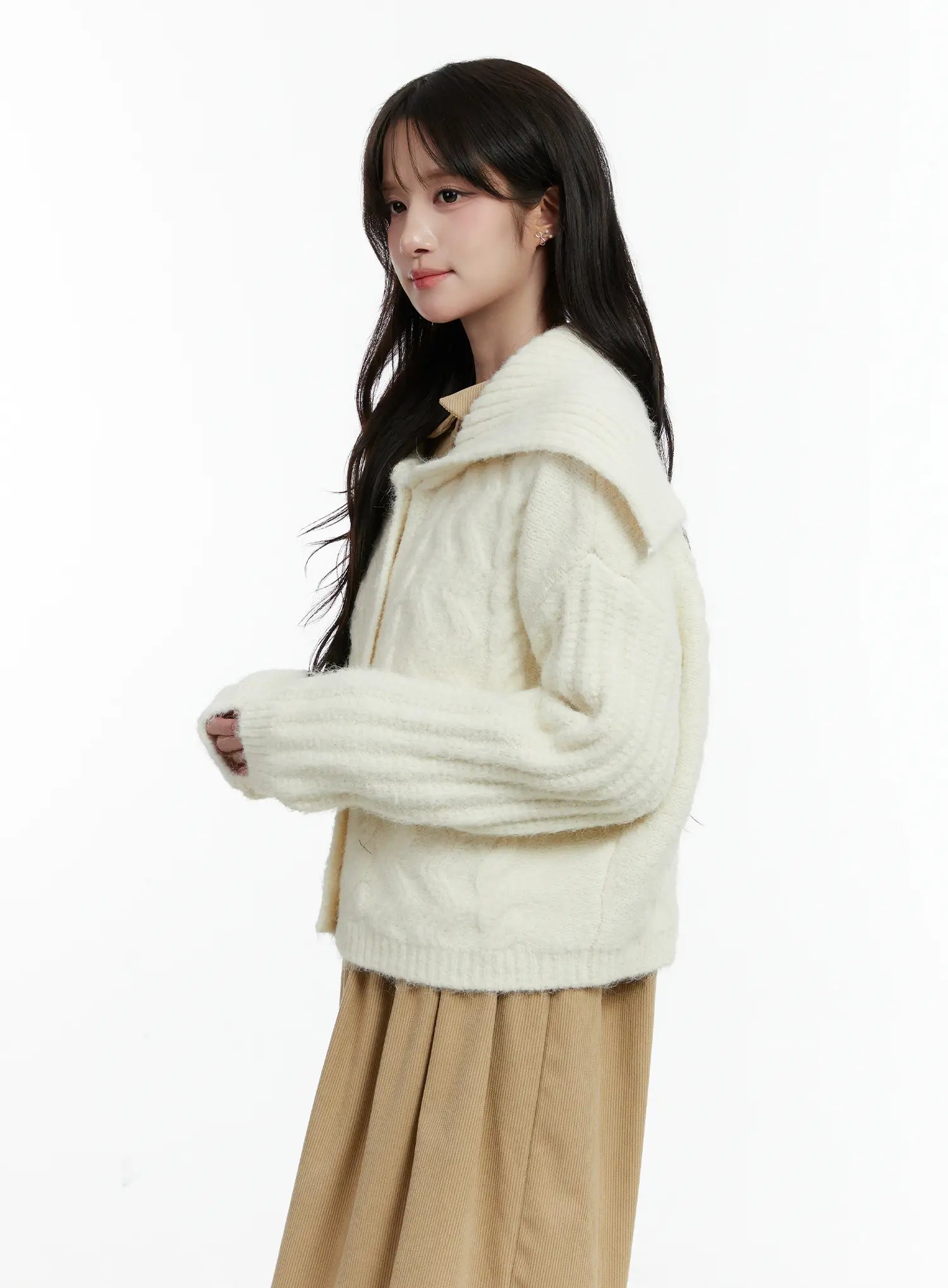 sailor-collar-cable-knit-cardigan-cd523