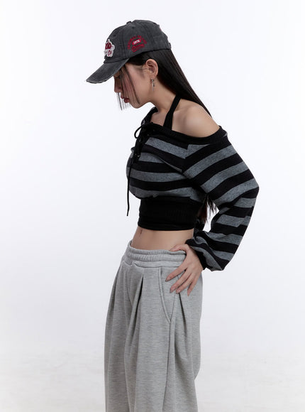 striped-crop-knit-sweater-cj509