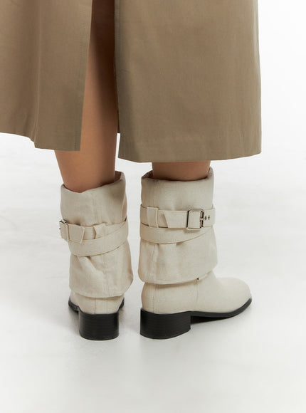 linen-buckle-midi-boots-cm422