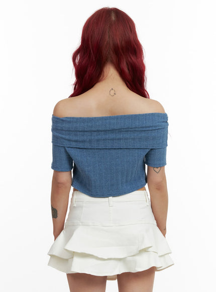 denim-detail-off-shoulder-crop-top-cy430