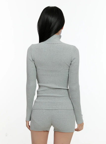 ribbed-knit-zip-up-and-shorts-set-cn505