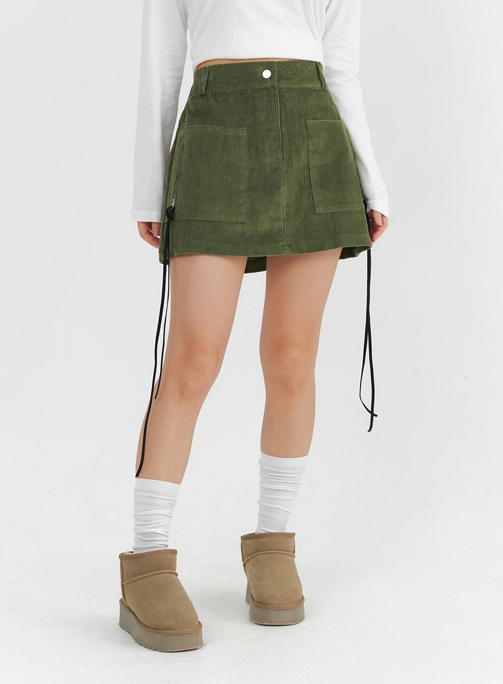 Corduroy store mini skirt