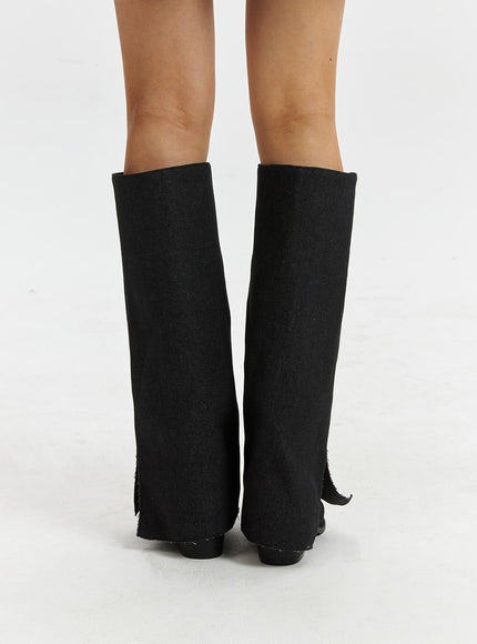 womens-pointed-toe-wedge-heel-knee-high-boots-cd320