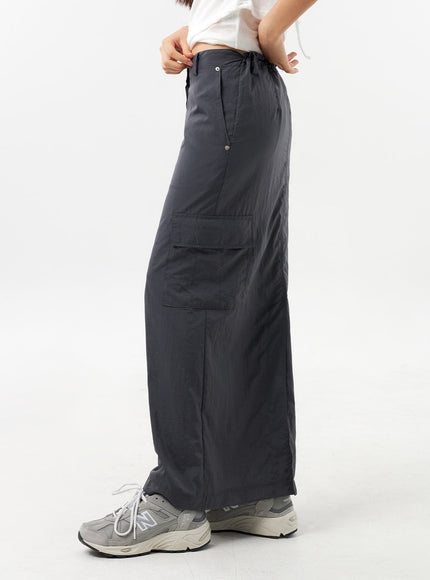 nylon-cargo-maxi-skirt-cu308