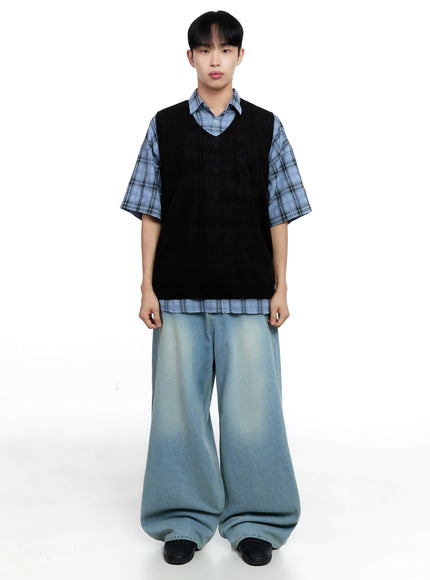 mens-linen-v-neck-knit-vest-ig520