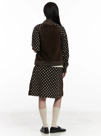 fleece-polka-dot-midi-skirt-cn527