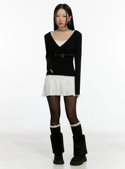 belted-wrap-long-sleeve-top-id525