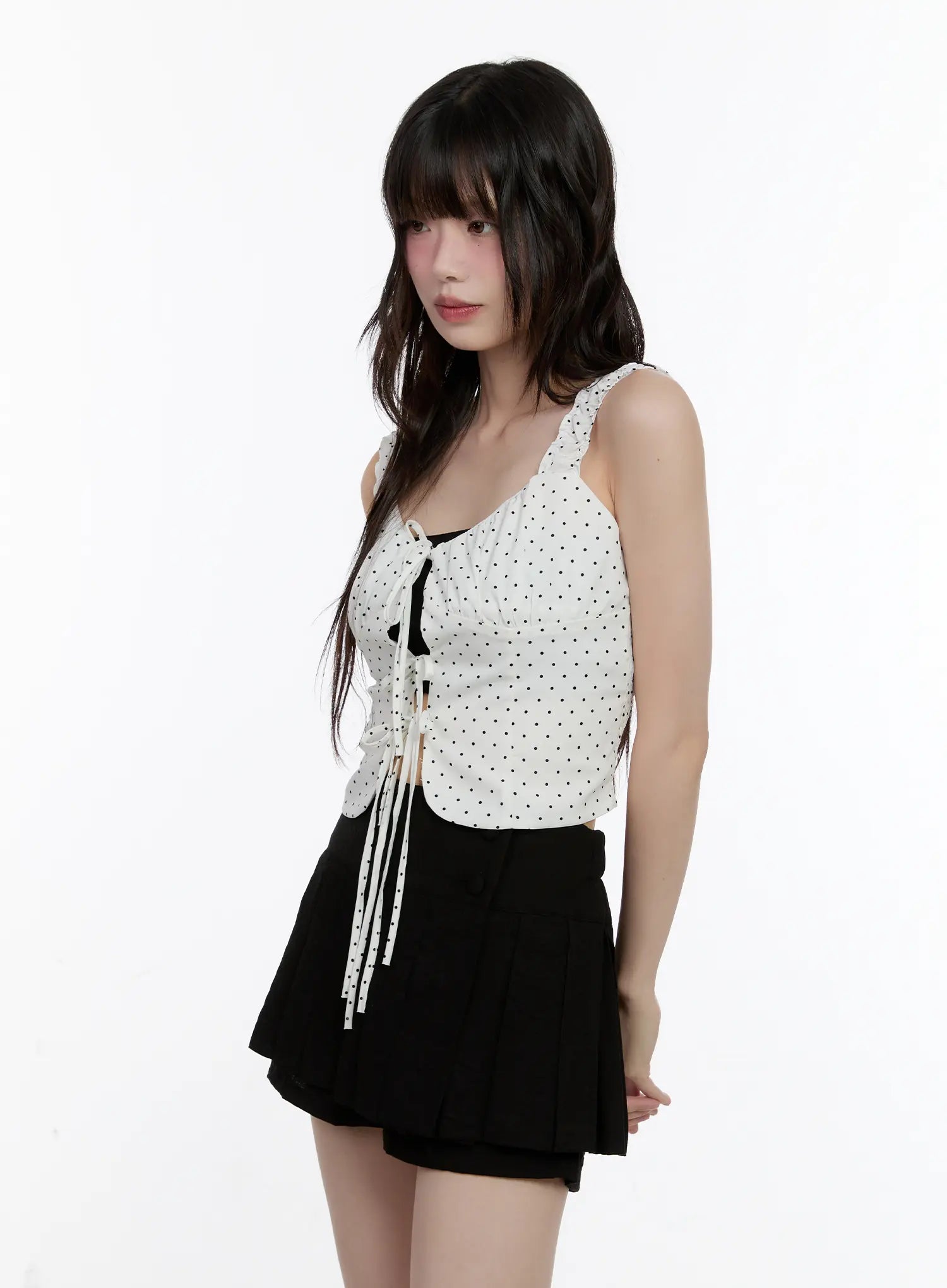 polka-dot-front-tie-tank-cl507