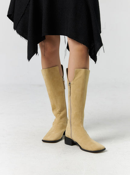 zip-up-suede-knee-high-boots-cs305