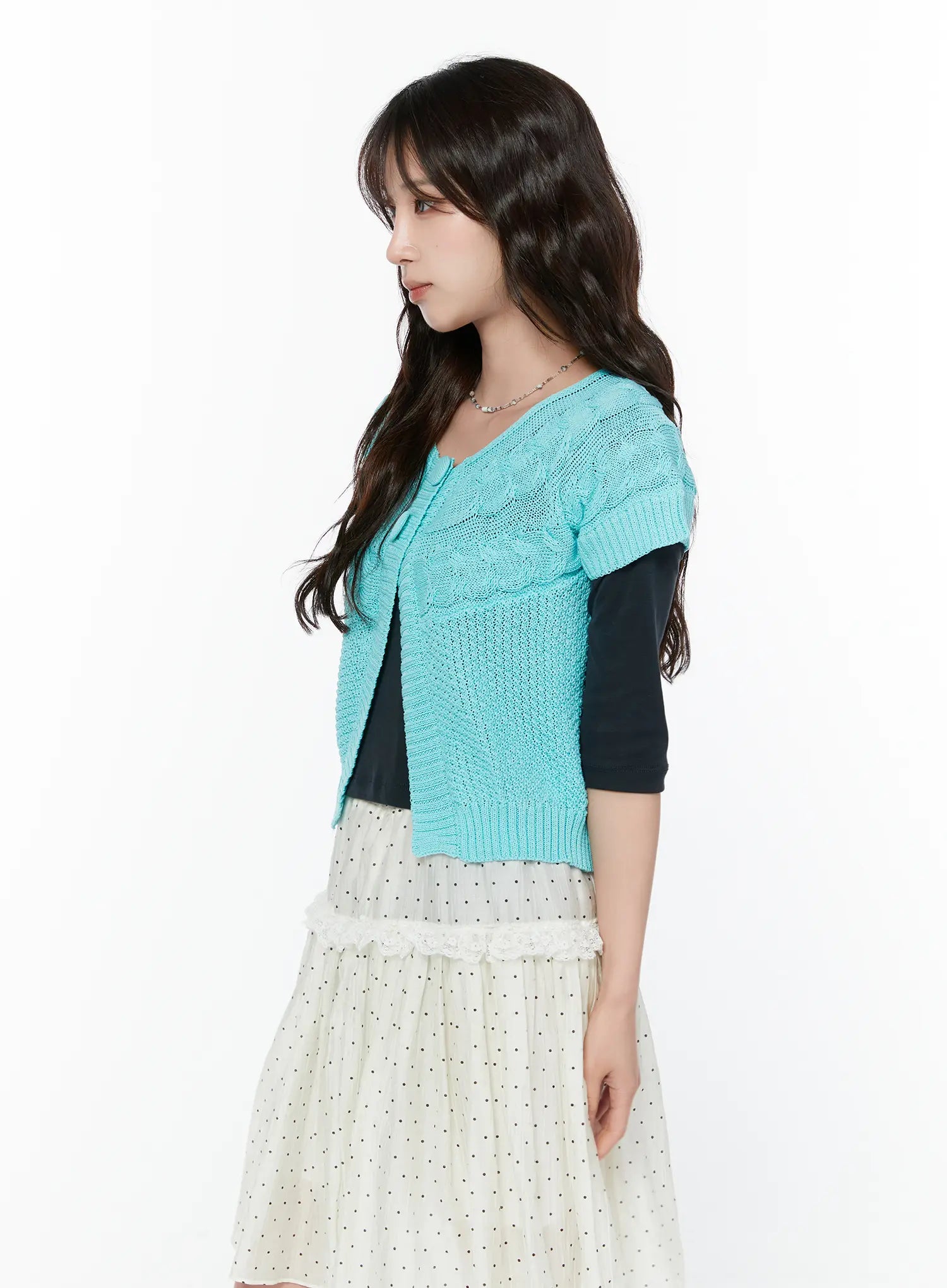 short-sleeve-cable-knit-cardigan-cy515