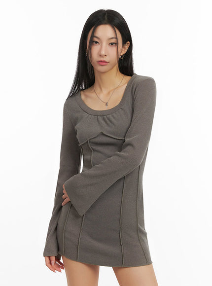 cozy-long-sleeve-u-neck-mini-dress-id431