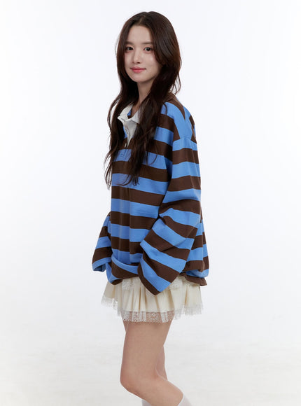 cotton-oversize-buttoned-long-sleeve-stripe-tee-oo407