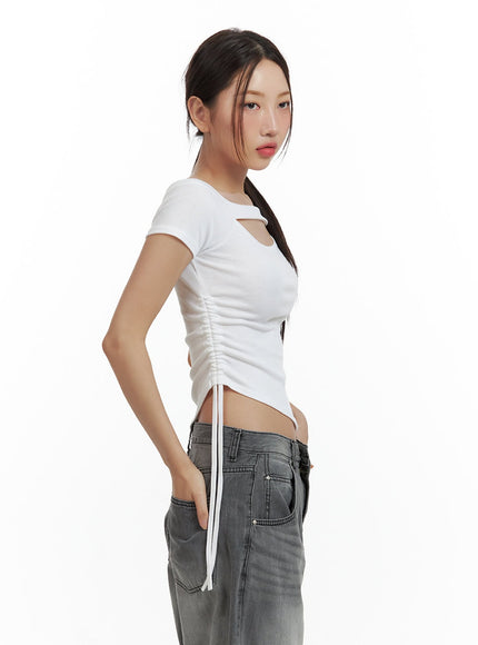 cut-out-shirred-crop-tee-cu420