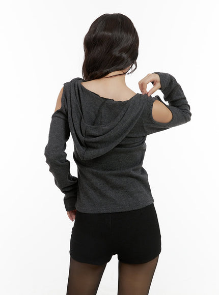 cut-out-shoulder-hooded-long-sleeve-top-cg422