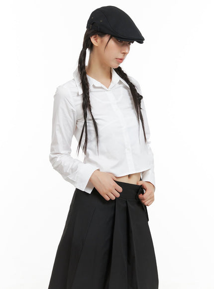 buttoned-collar-crop-shirt-cg419