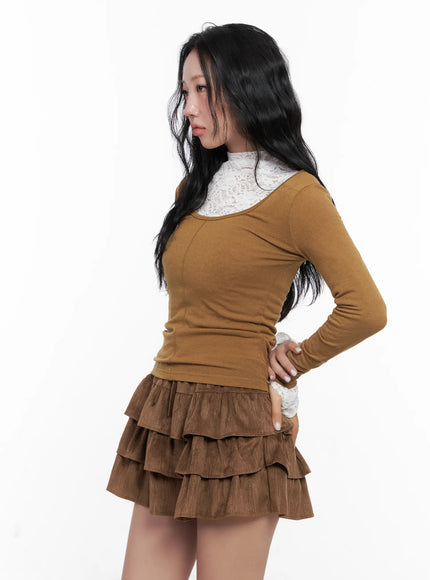 u-neck-cutout-long-sleeve-crop-top-cn514