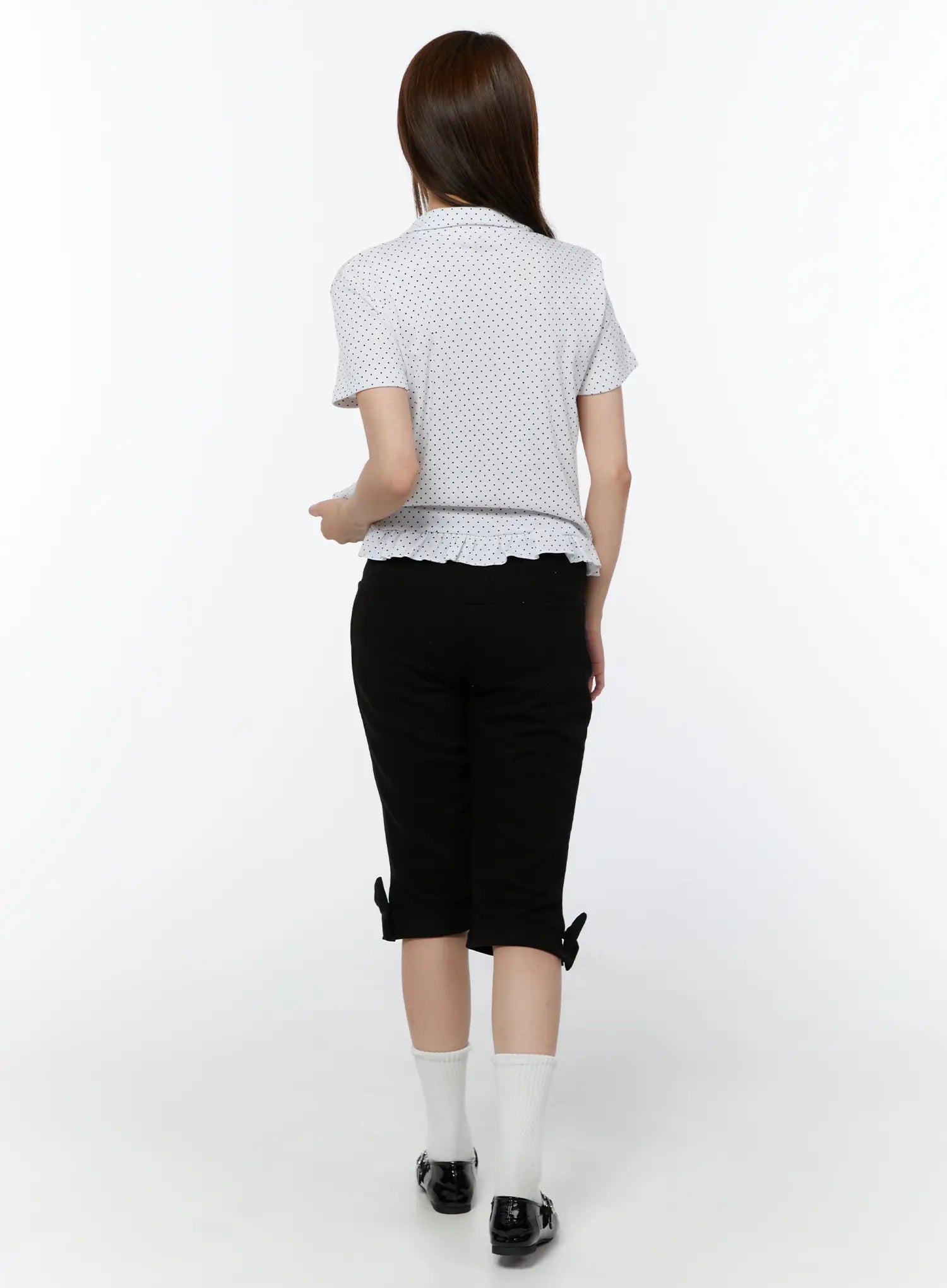 polka-dot-collar-frill-blouse-cy518