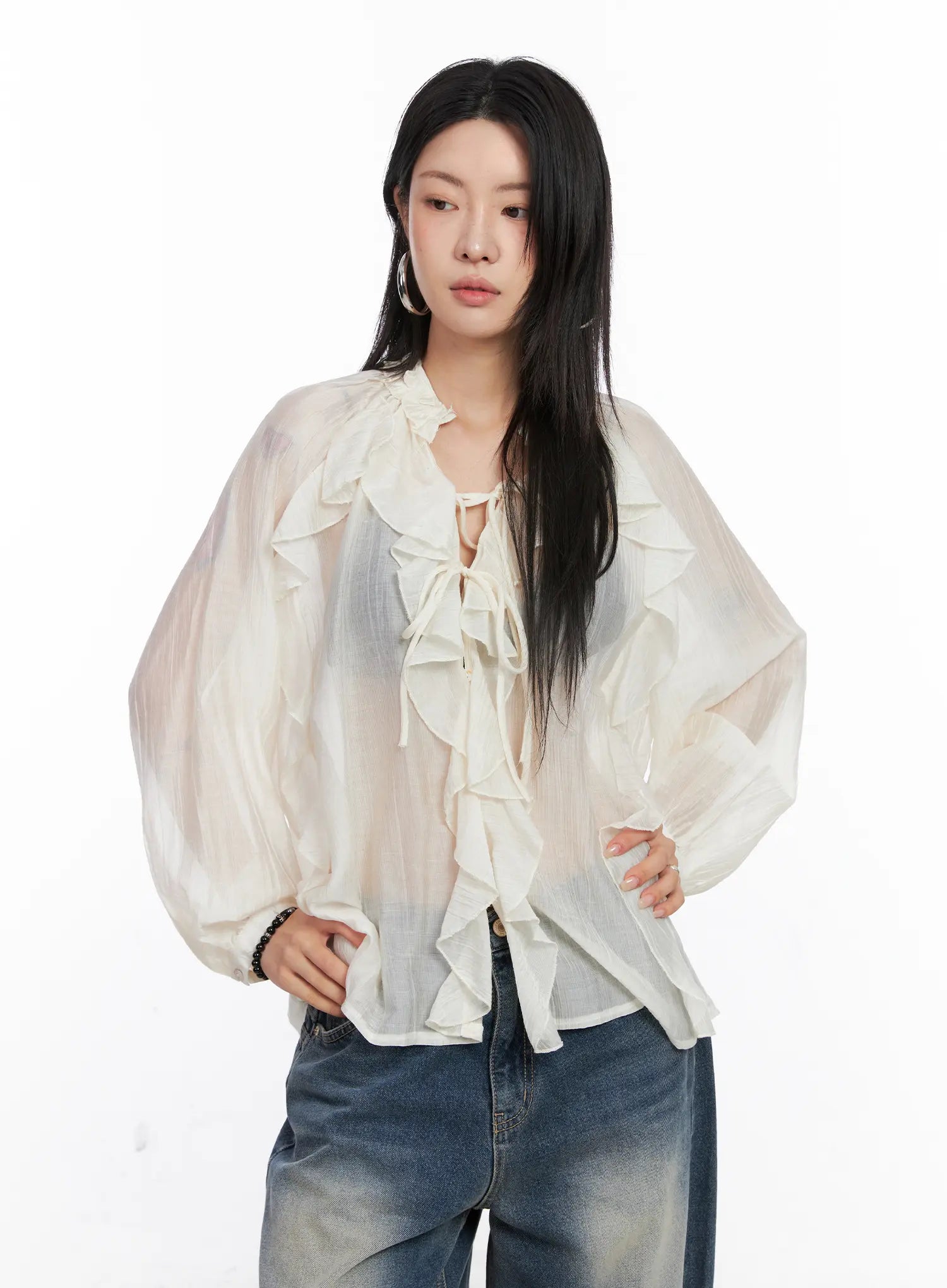 sheer-ruffle-long-sleeve-blouse-co508